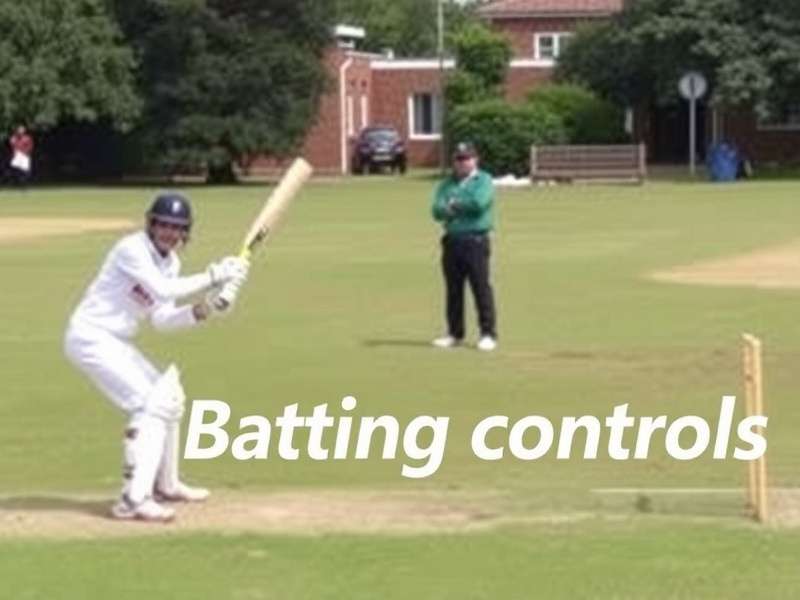 Batting Controls in Calangute Cricket Kids